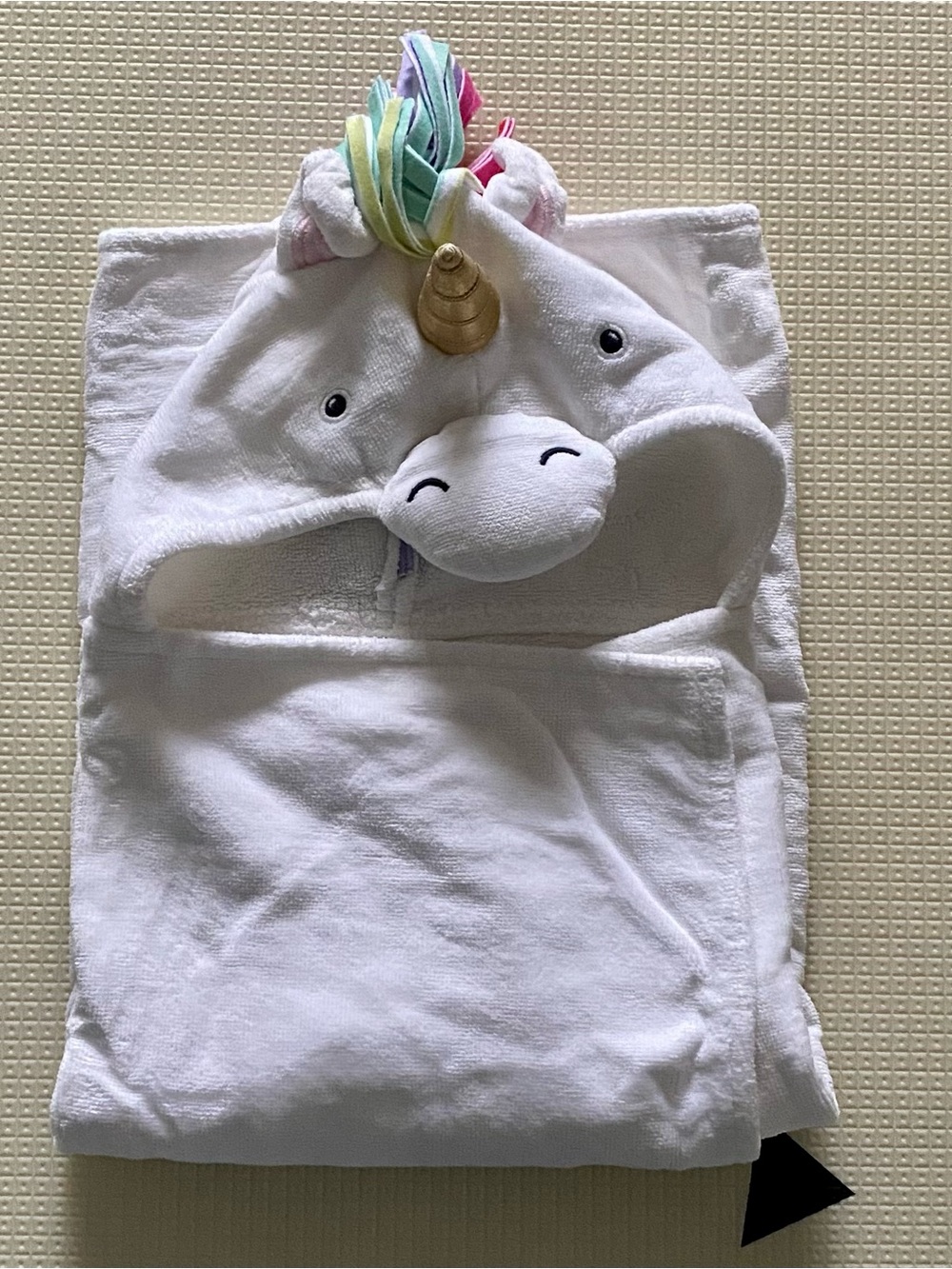 Pottery Barn Kids Rainbow Unicorn Hooded Bath Towel